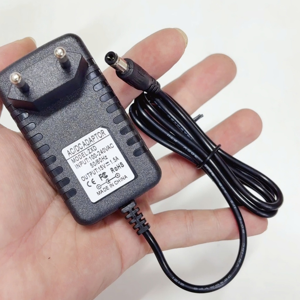 🔌 Adapter Nguồn 15V – 1.5A | Đầu DC 5.5mm | Hàng Mới – Dùng Tốt Cho DIY & Thiết Bị Điện Tử