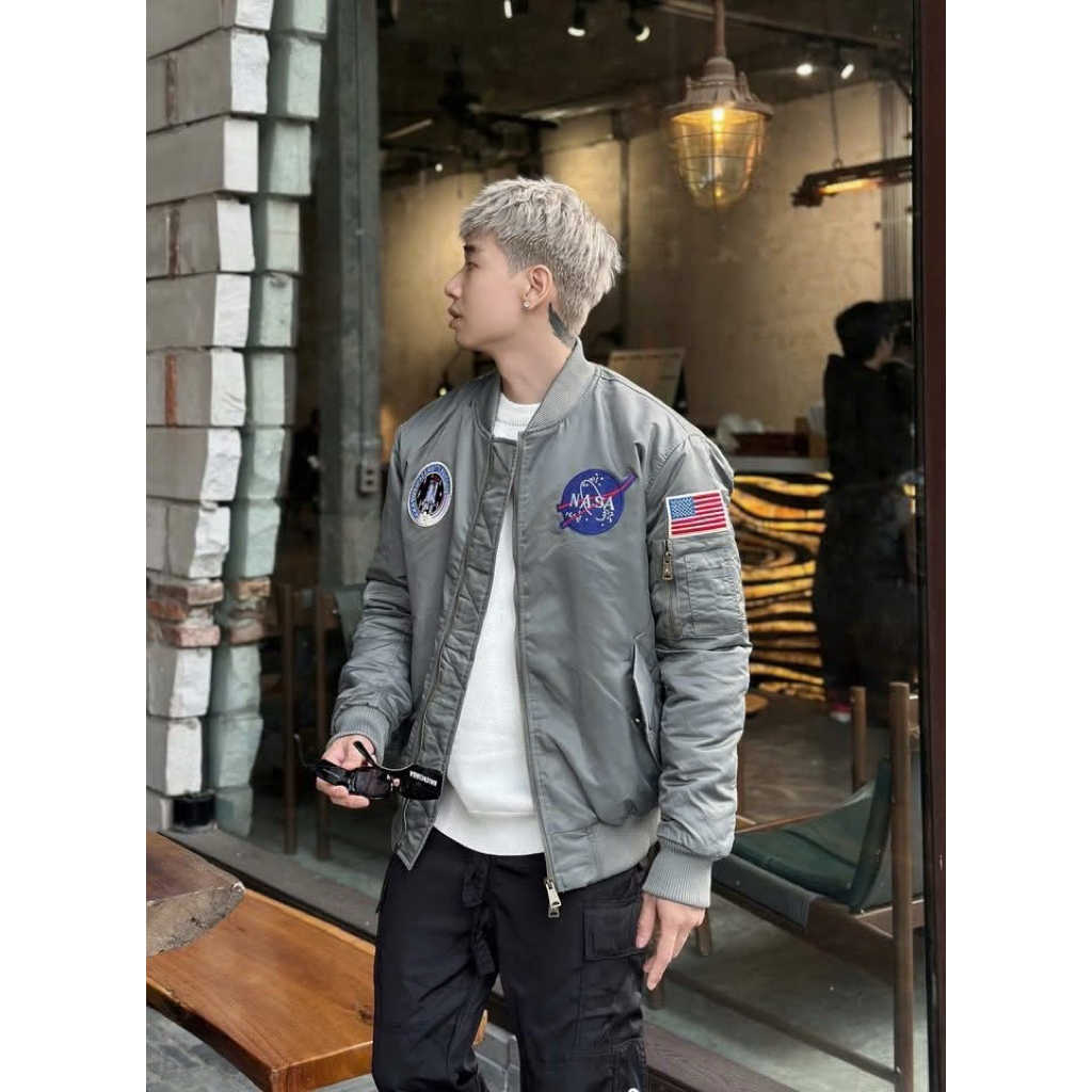 Siêu phẩm áo Bomber Nasa Apollo chất đẹp hàng siêu cấp