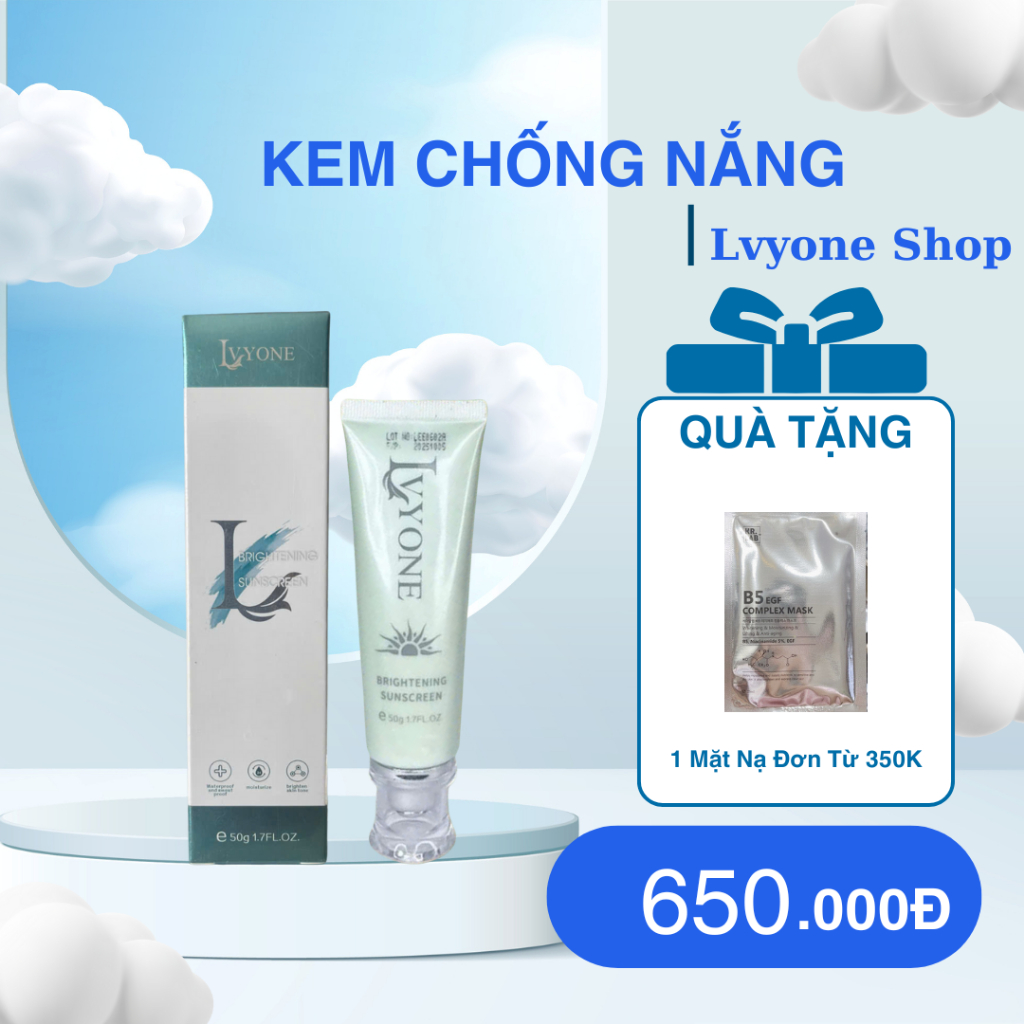 Kem Chống Nắng Ức Chế Đa Tác Dụng LVYONE 50g