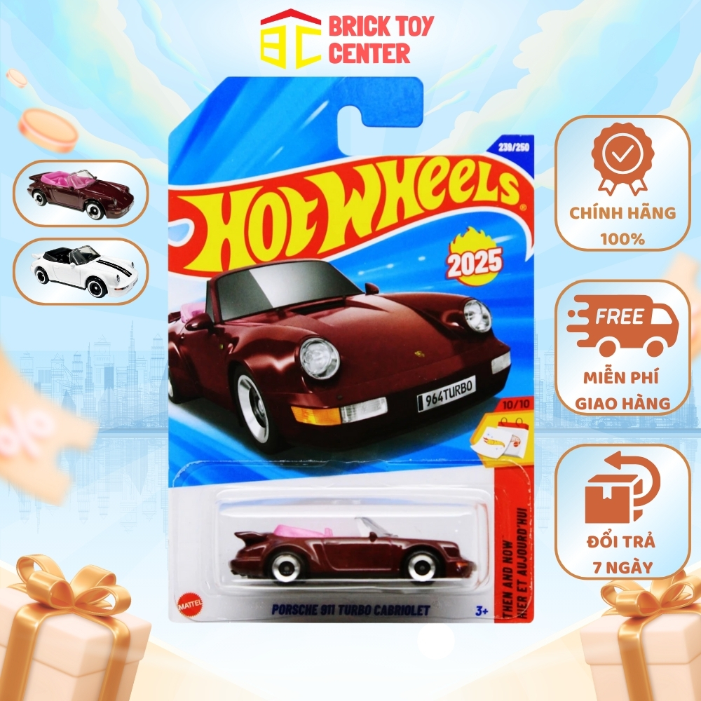 Siêu Xe Hot Wheels Porsche 911 Turbo Cabriolet