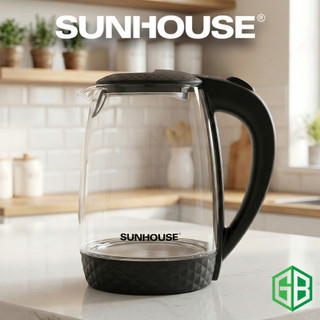 Ấm siêu tốc thuỷ tinh 1.8l sunhouse shd1215b
