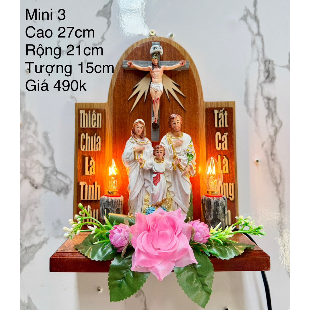  Bàn Thờ Công Giáo MiNi  21x27cm  