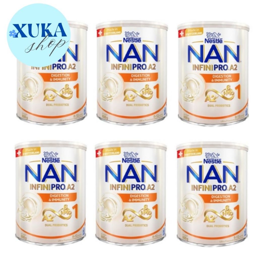 🌻6 Lon Sữa Nestlé NAN INFINIPRO A2 1 400g/800g nhập khẩu Thụy Sĩ chứa đạm quý A2