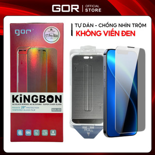 Kính cường lực Tự Dán GOR  Không Viền Đen Chống Nhìn Trộm MA-89 dùng cho 12 13 14 15 16 17 Promax