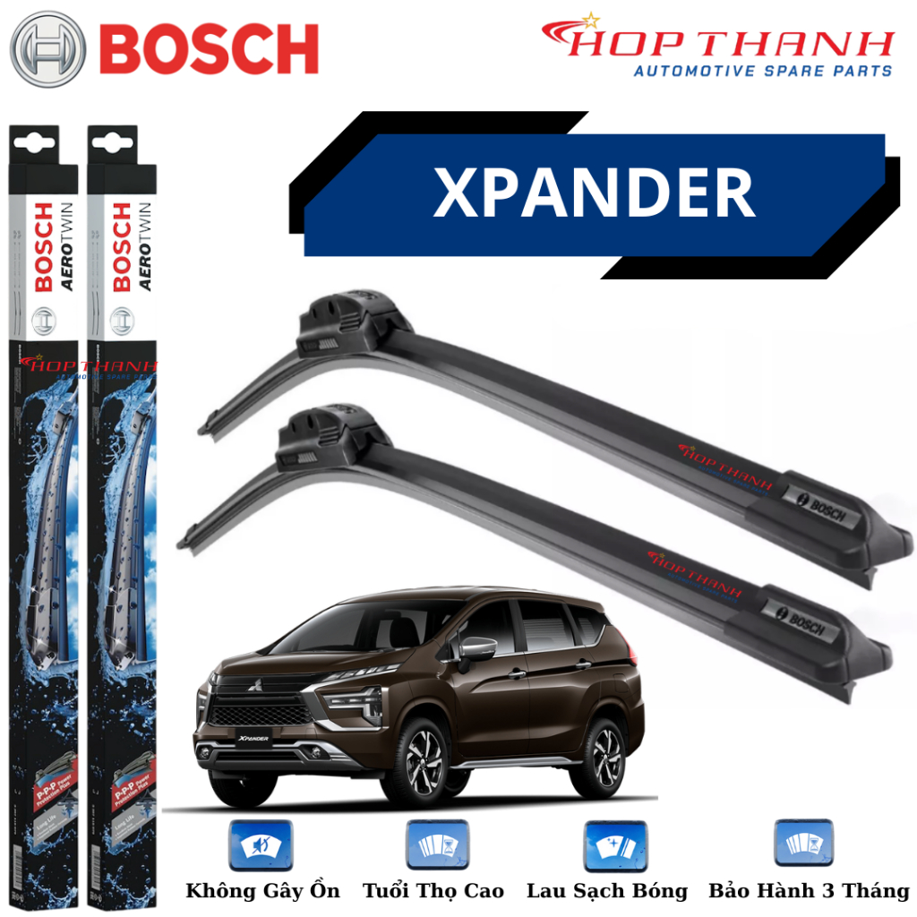 Bộ gạt mưa xe MITSUBISHI XPANDER , XPANDER CROSS hàng Bosch chính hãng ( Aerotwin - Claer Advantage 