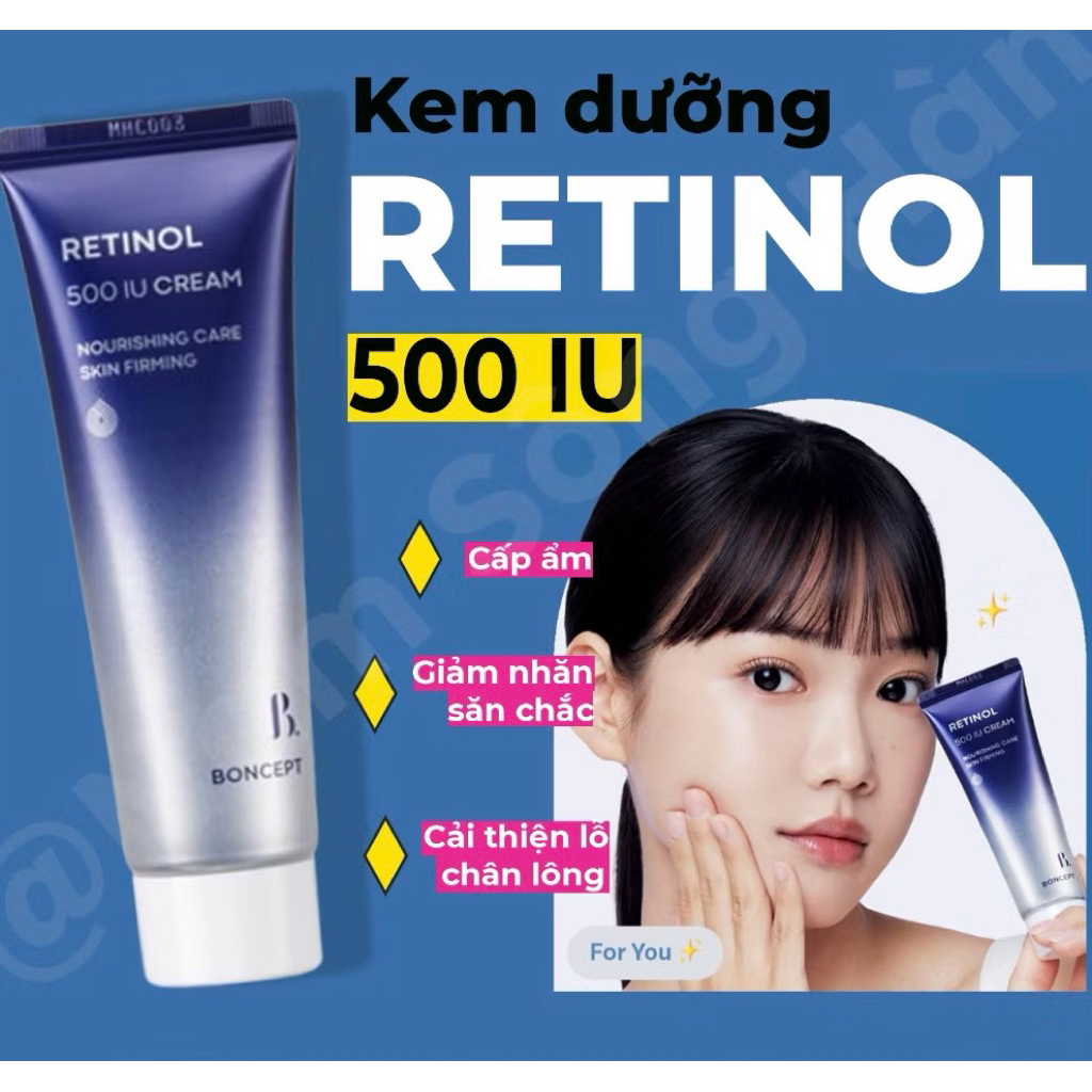 [Oder HQ] Kem dưỡng Boncept Retinol 500 IU Cream 50ml - HCM ship nhanh