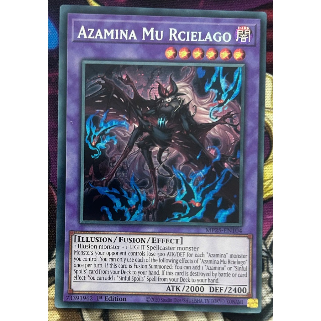 Thẻ bài Yugioh - Azamina Mu Rcielago - Prismatic Secret Rare