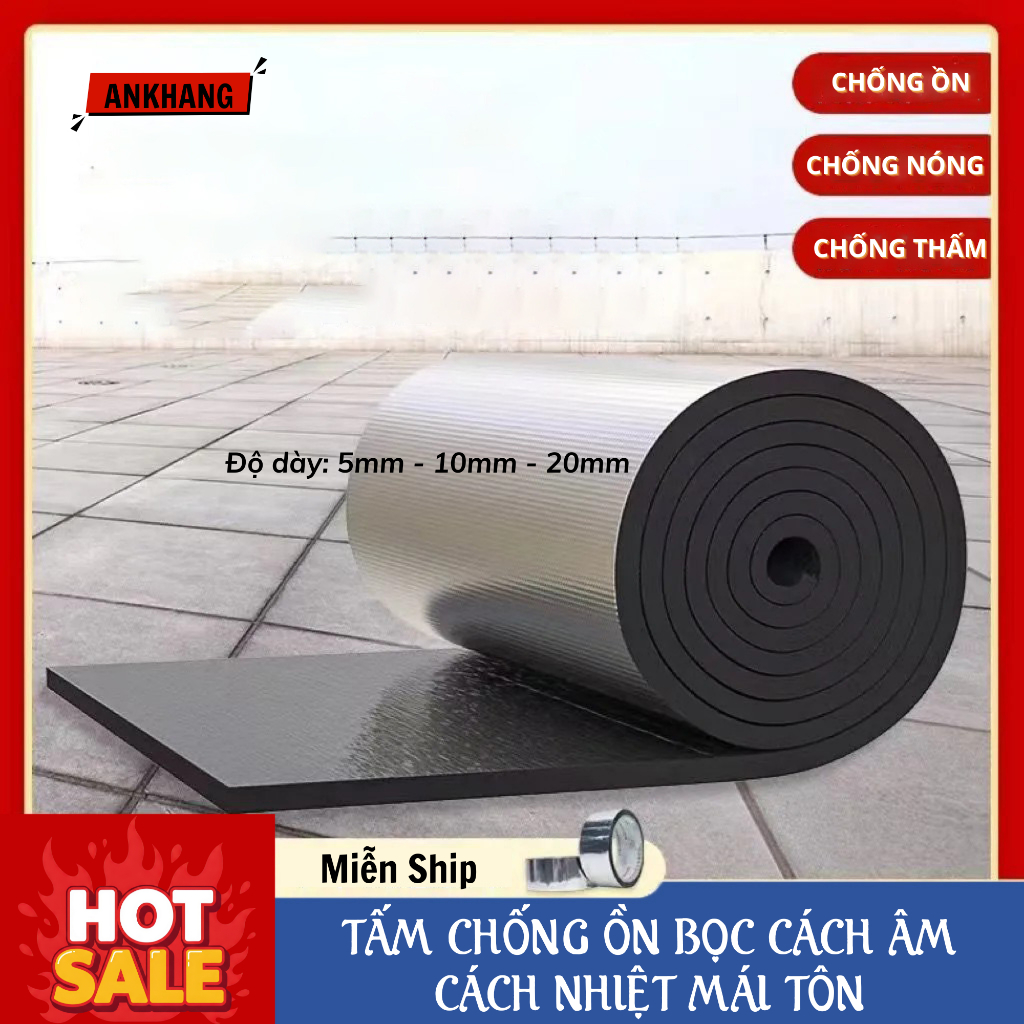 Tấm chống ồn bọc cách âm ống nước