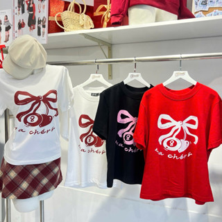  LASSIE BIGSIZE| Áo thun baby tee nữ hack dáng gọn có 3 màu trendy bigsize  55-90kg  