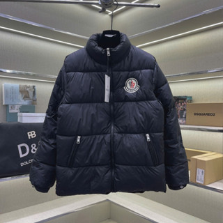  Áo khoác phao cổ trụ nam nữ PB gió dù trần bông ngang thêu logo M ngực 3 lớp dày dặn basic boy phố AK307P 