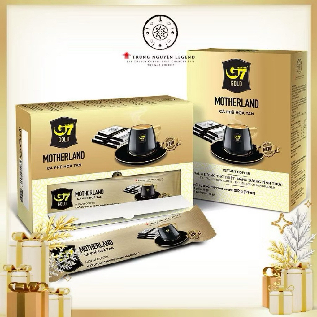 Cà phê hòa tan G7 Gold Picasso Latte / G7 Gold Rumi / G7 Gold Motherland