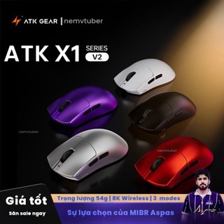   NEW-BH12T  Chuột Gaming ATK Blazing Sky X1 V2 - Paw3950 Paw3950Ultra-tặng kèm dongle 8kHZ 
