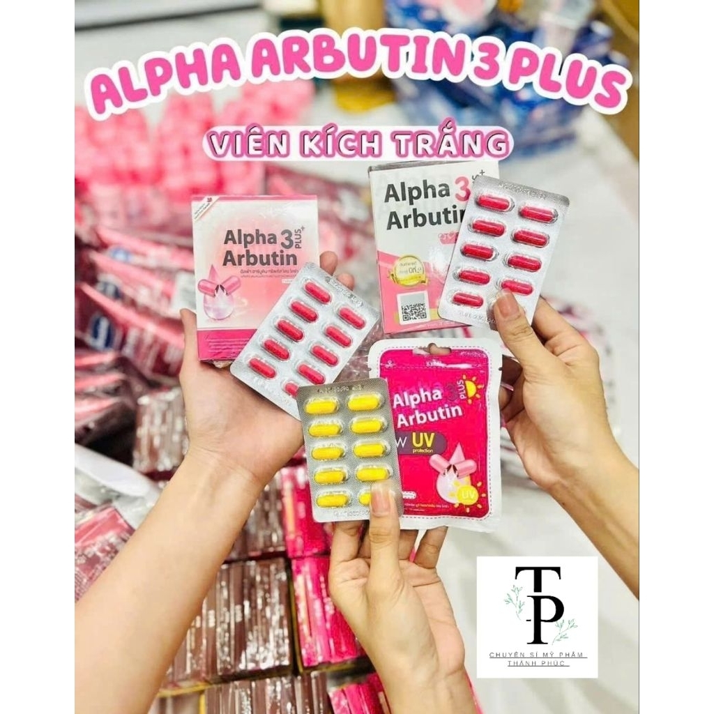 ( BỊCH 10VIÊN ) VIÊN KÍCH TRẮNG ALPHA ARBUTIN CHÍNH HÃNG THÁI LAN