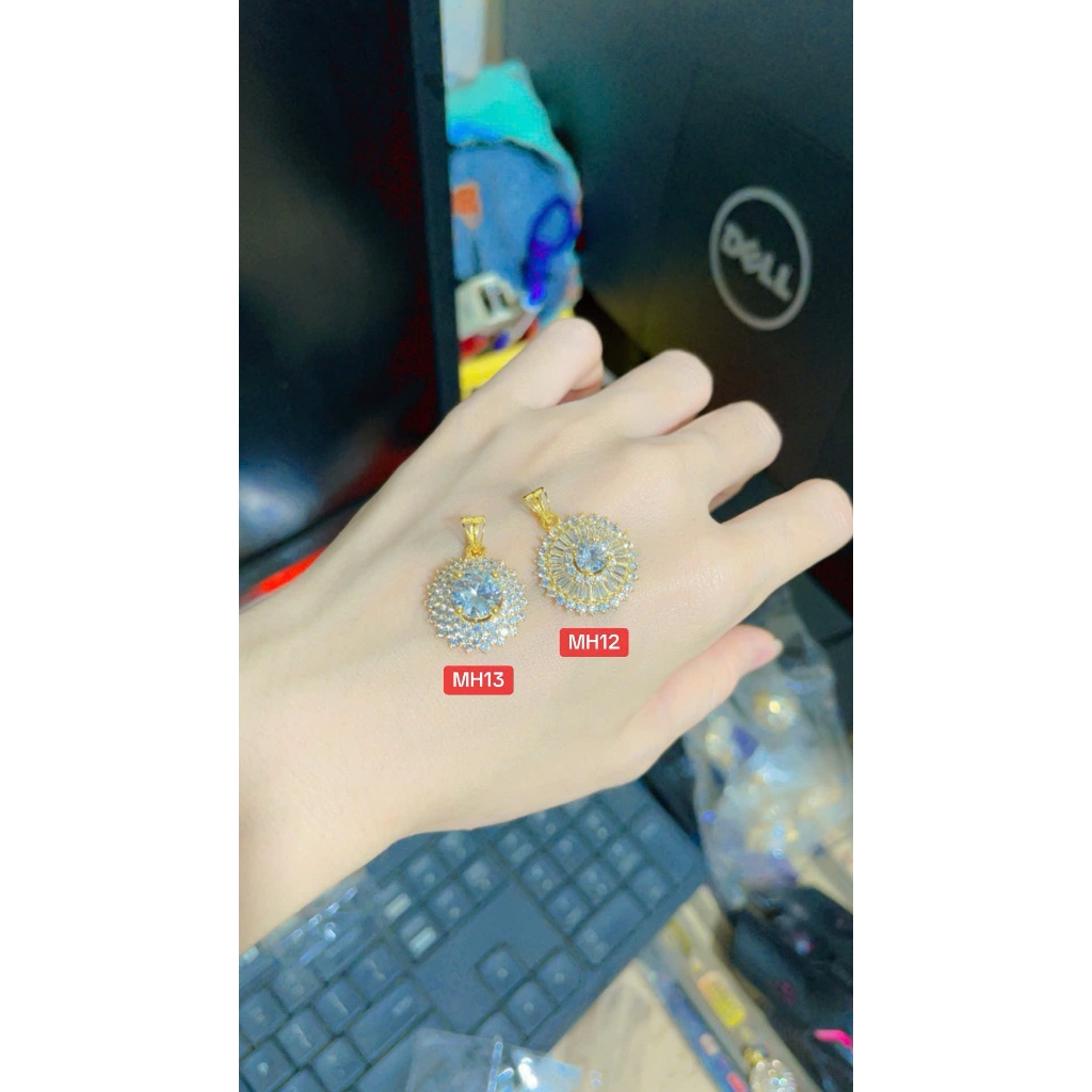 Lani-Mặt dây chuyền phối xoàn MH12, MH13 xinh xắn, phù hợp với dây 1 chỉ rưỡi đến 2 chỉ, chất liệu h