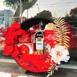    Sẵn HCM  QUÀ TẾT GIỎ GỖ 9 món tặng người thân date mới mẫu đẹp 2025 