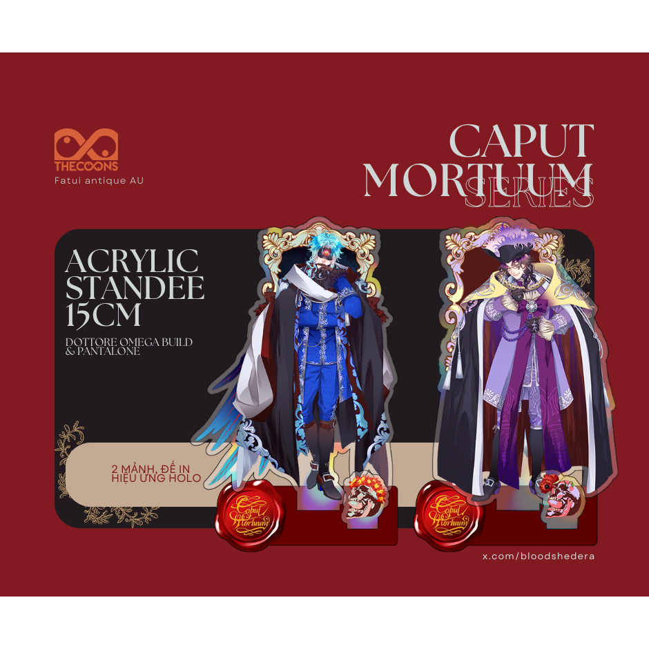 Genshin Impact - Standee Dottore & Pantalone