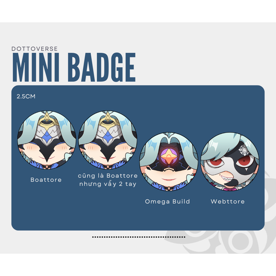 Genshin Impact - Mini badge Dottore