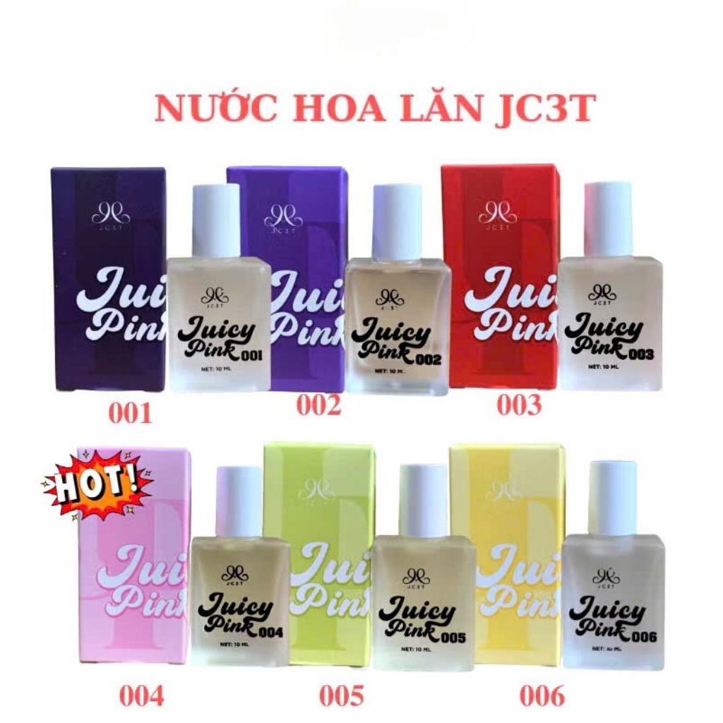 Nước Hoa Vùng Kín Nữ JC3T Juicy Pink Dạng Lăn Tiện Lợi
