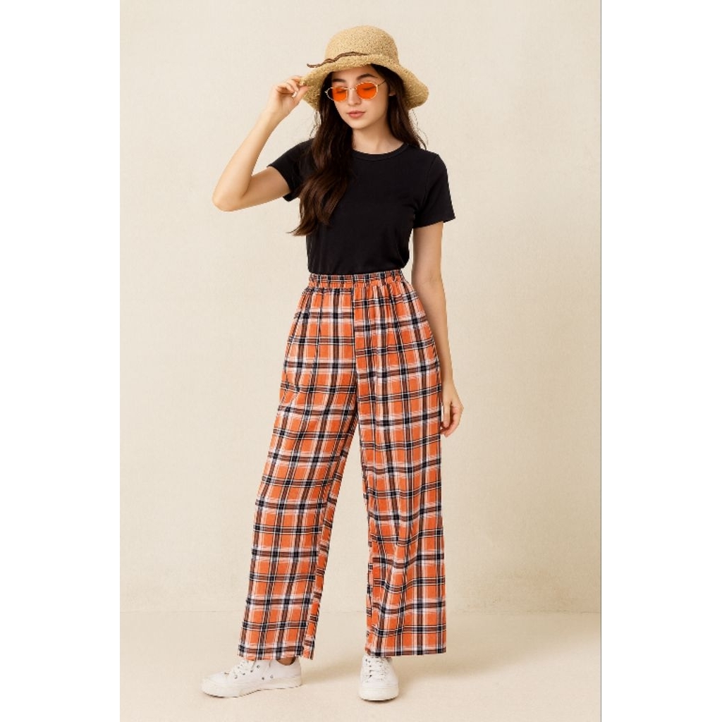 Quần Dài Cạp Cao Nữ Vải Mango, Ống Rộng Dáng Chuẩn, Thời Trang Sang Chảnh Dành Cho Nữ