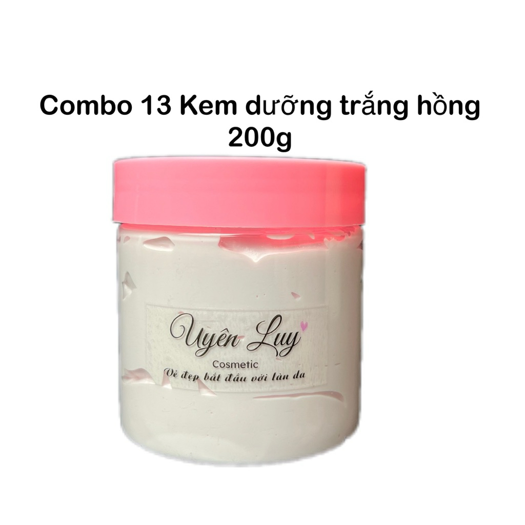 Combo 13 Kem Dưỡng Trắng Hồng Hủ 200g Uyên Luy Cosmetic