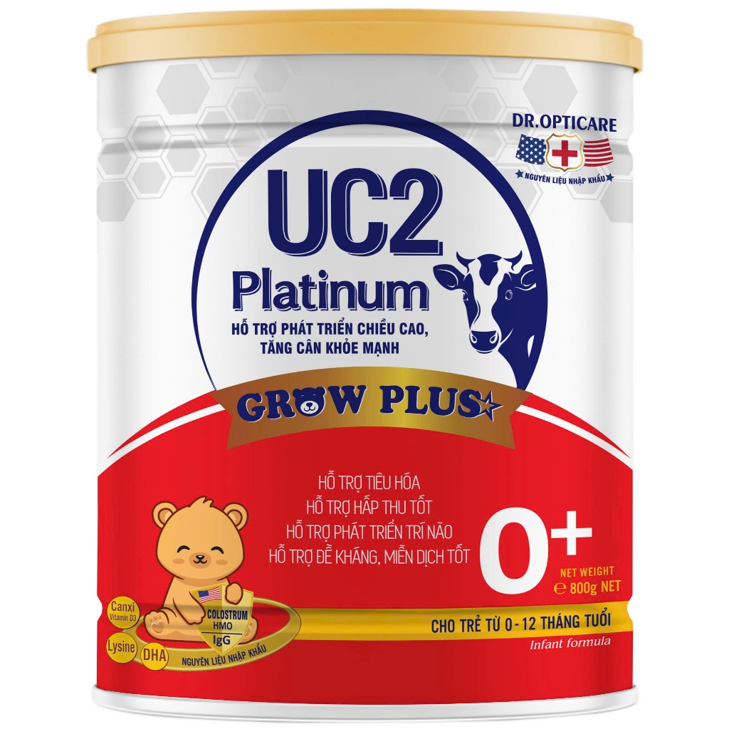 Sữa bột UC2 Grow Plus 0+ 800g