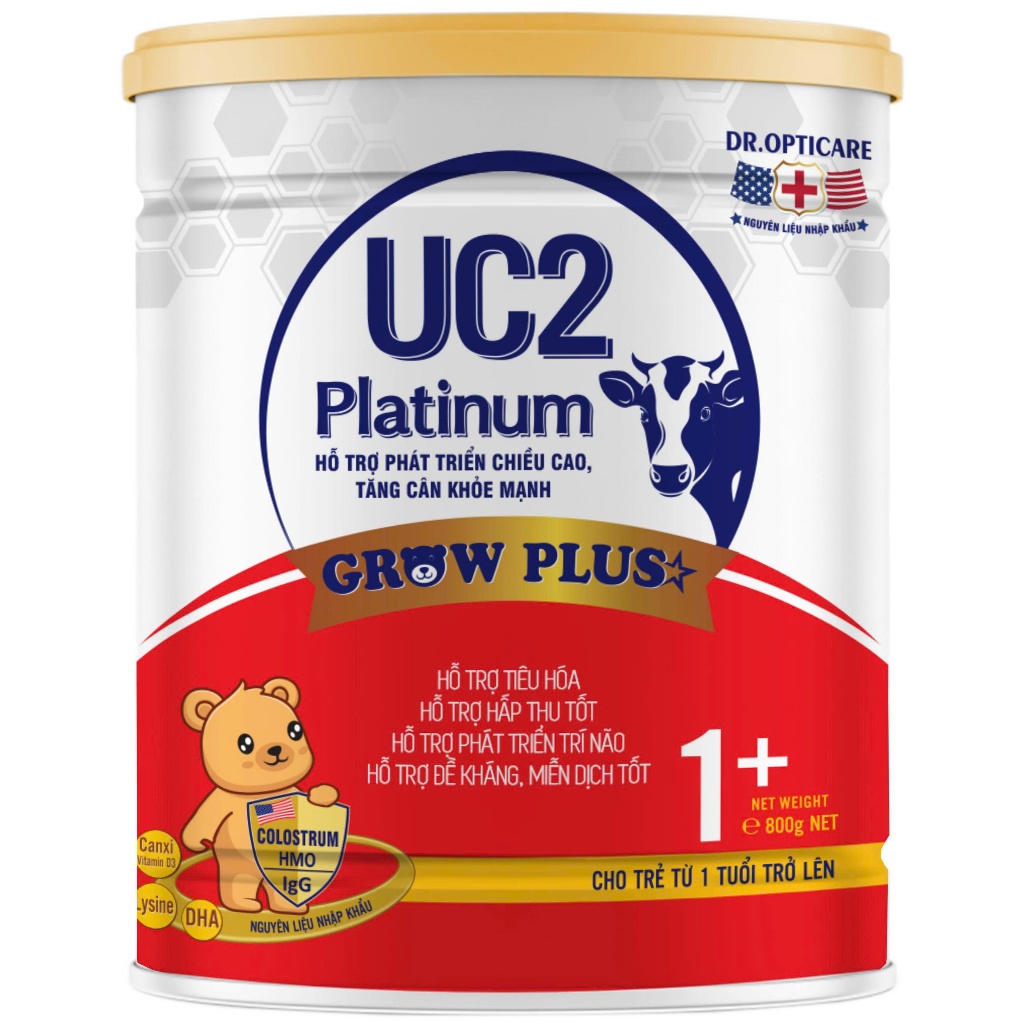 Sữa bột UC2 Platinum Grow Plus 1+ 800g