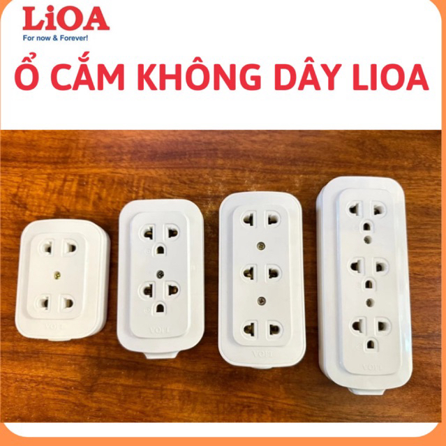 Ổ cắm không dây Lioa,ổ cắm điện Lioa không dây phổ thông công suất 2200w,ổ cắm chống giật,ổ cắm chịu