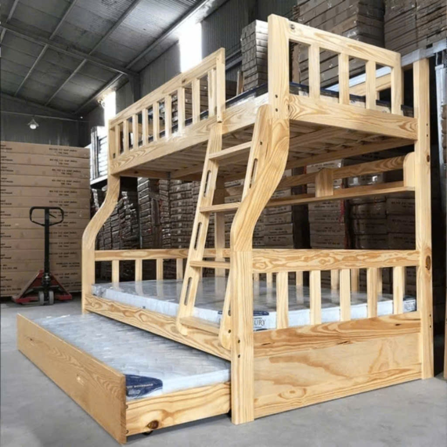 Giường 3 Tầng cao cấp AMIZ NỘI THẤT & TRANG TRÍ Angel - (1m/1m2 - 1m2/1m4)