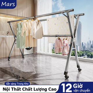  Mars Giá Treo Quần Áo Giàn Phơi Quần Áo Gấp Gọn Cây Phơi Đồ Có Thể Mở Rộng Kệ Treo Quần Áo 