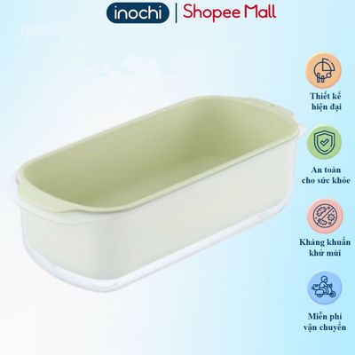 Bộ thau rổ CHỮ NHẬT Inochi Yoko Nhật Bản, dụng cụ nhà bếp cao cấp, tiện lợi, an toàn tuyệt đối