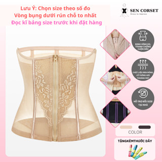  Đai Nịt Bụng Định Hình Eo  Tặng Thước Dây   - Quần Nịt Bụng Nữ Chất Liệu Ren Kéo Khóa Tạo Dáng Thon Gọn |Sen Corset 