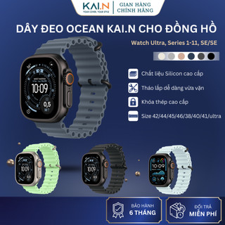  Dây Đeo Silicone Thể Thao Kai.N OceanBand Cho Apple Watch Ultra   Apple Watch Series Màu Mới 2025 