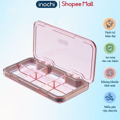 Hộp đựng thuốc cá nhân chia 6 ngăn Inochi, nhỏ gọn, dễ dàng mang theo bên người