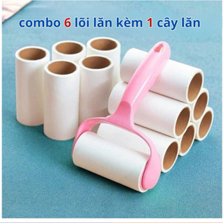 [COMBO 6 LÕI LĂN] Lõi Cây Lăn Bụi Quần Áo Siêu Dính, Lăn Tóc Dính, Lăn Bụi Thảm, Dọn sạch Lông Thú Cưng