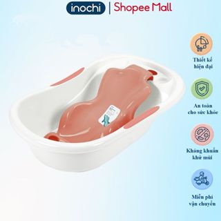  Thau tắm kèm tựa Notoro Plus Inochi. Thau tắm cho bé chậu tắm em bé 