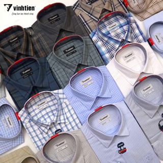  Áo Sơ Mi Nam Dài Tay Caro Vải Bamboo Form Regular Vĩnh Tiến 395 - Nhiều Màu 
