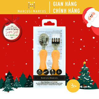  Bộ thìa nĩa ăn dặm cho bé Easy Grip Marcus & Marcus từ 3 tuổi - Lola 