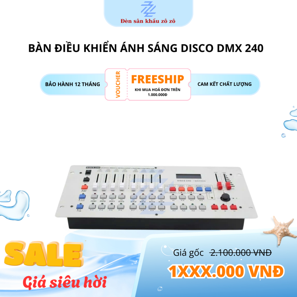 Bàn điều khiển ánh sáng disco DMX 240