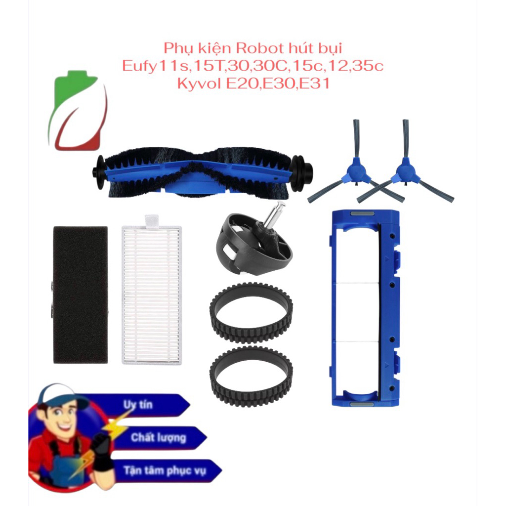 PHỤ KIỆN  ROBOT HÚT BỤI ROBOVAC EUFY,11S Max, 15C Max, 30C MAX, 11S,12,15C,30C,35C, KYVOL E20,E30,E3
