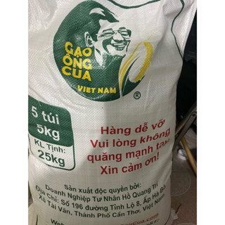  Gạo Ông Cua ST25 chính hãng bao 5 túi 25kg  chỉ Hoả tốc  