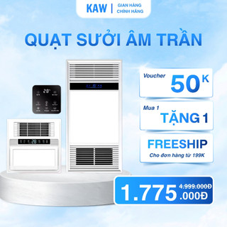  Quạt Sưởi Âm Trần KAW TLC 4IN1 60x60 Tích Hợp Đèn Led Làm Ấm Nhanh Điều Khiển Tự Động Bảo Hành 12 Tháng 