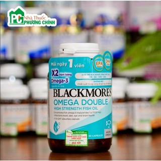  Blackmores Double Omega High Strength Viên Dầu Cá Bổ Sung Omega Hỗ Trợ Cho Tim Mắt Da Lọ 90 Viên 
