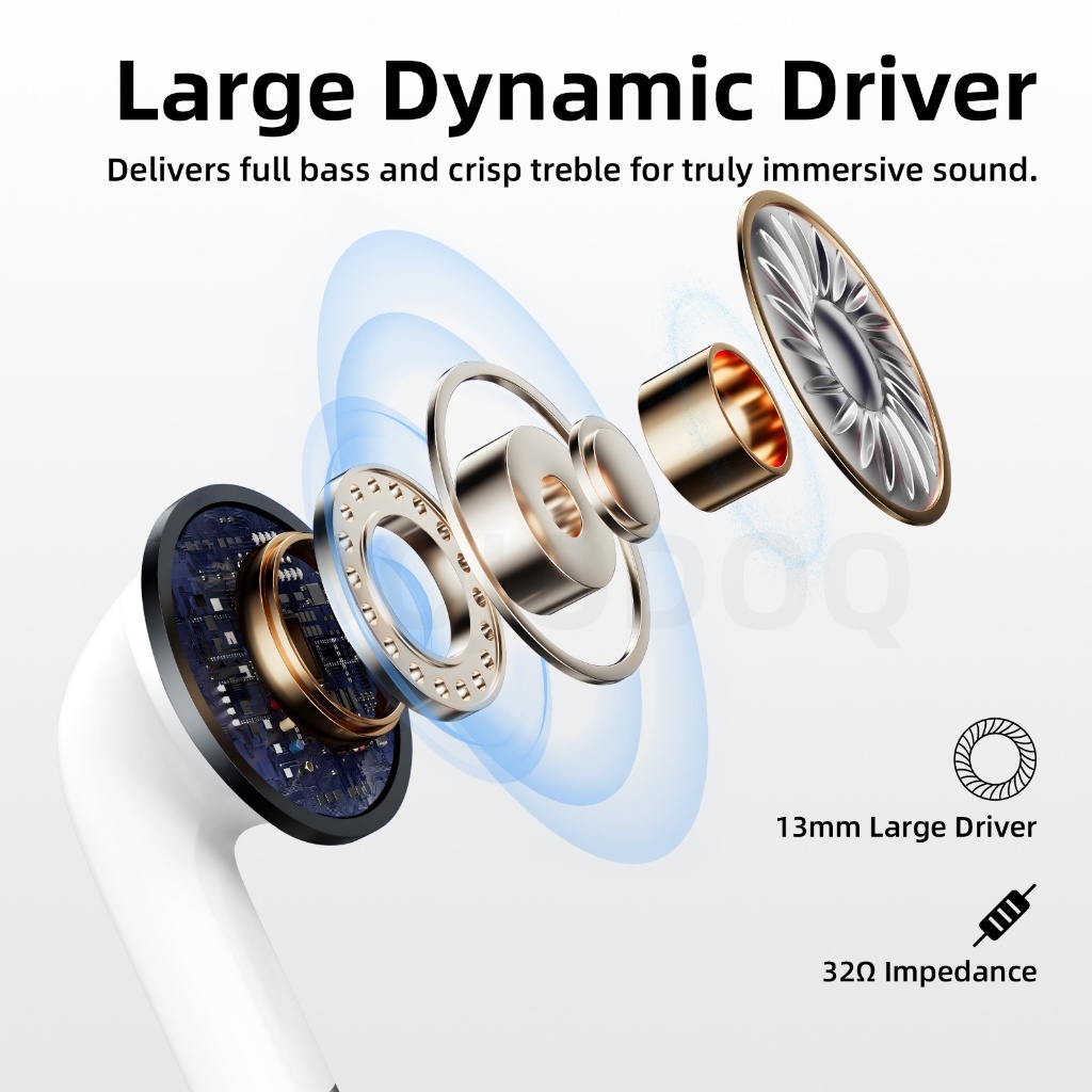 Tai nghe không dây Bluetooth 5.3 Goojodoq có tính năng điều khiển cảm ứng, âm trầm và thời lượng pin cực dài Kênh đôi | BigBuy360 - bigbuy360.vn