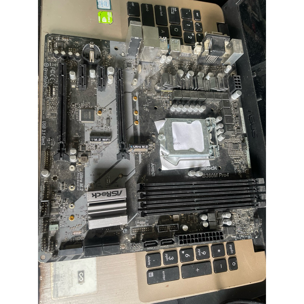 Main(xác) asrock B360m pro4 zin