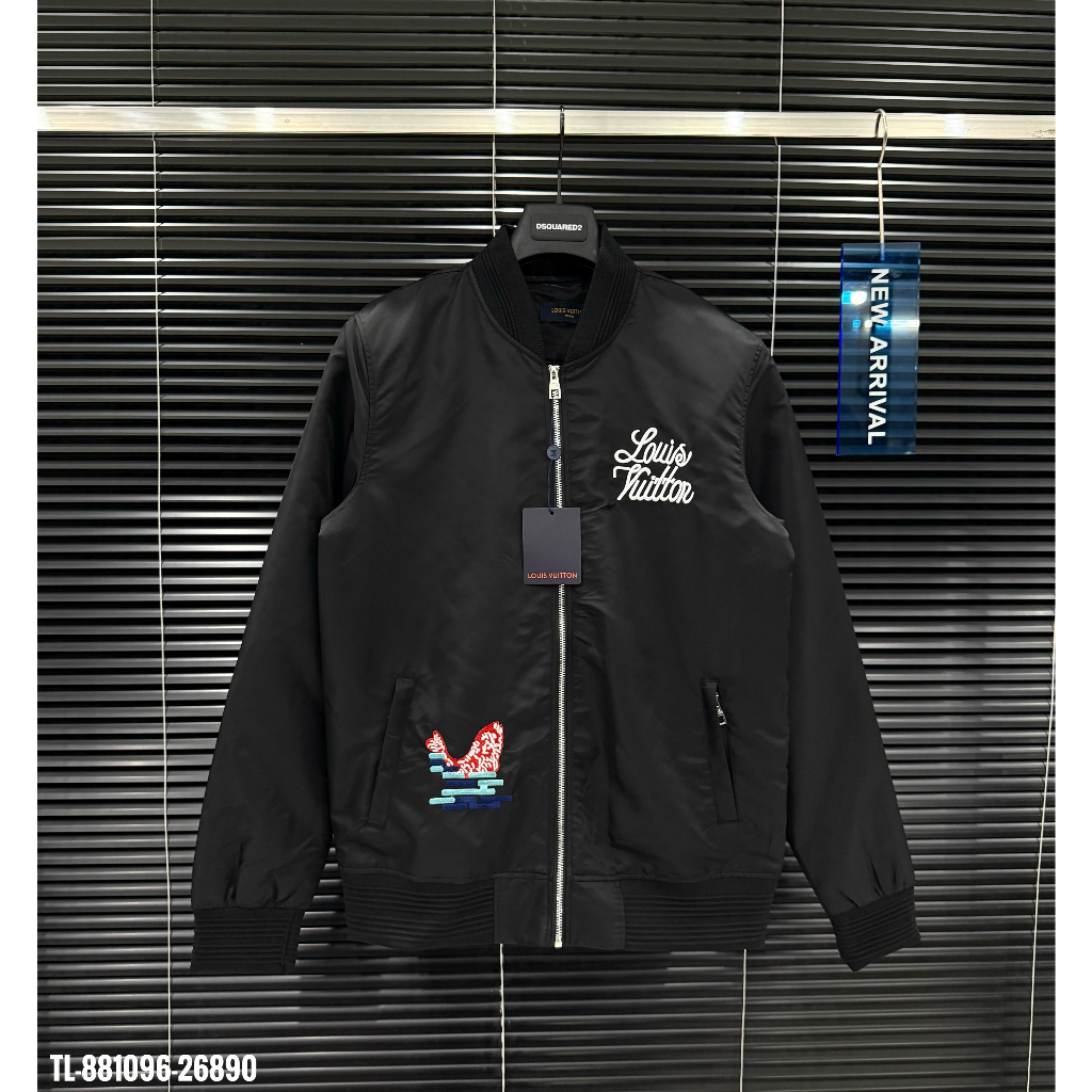 [DEAL MỞ BÁN] Áo bomber LV Chần Bông 3 Lớp Thêu Full, Áo Khoác Nam Cao cấp | DENDI STORE - 881096