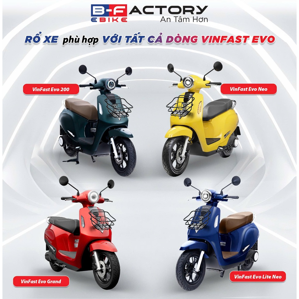 RỔ XE dành cho dòng xe Evo VinFast B-Factory E.Bike