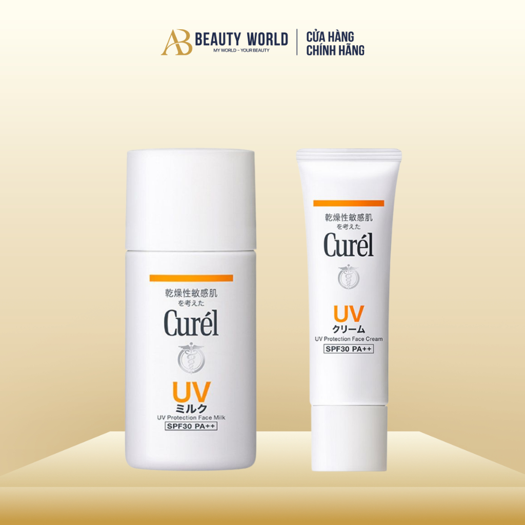 [DATE 02-03/2026] Sữa Chống Nắng & Kem Chống Nắng Curel UV Protection Face Milk & Cream SPF 30 PA++ 