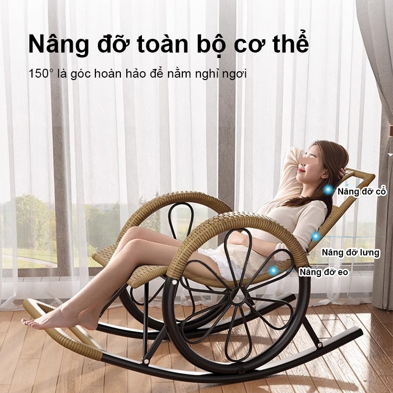 HEINO BÁN CHẠY ghế lười Ghế Mây Thư Giãn Bập Bênh sử dụng ngoài trời ban công bảo hành 24 tháng | BigBuy360 - bigbuy360.vn
