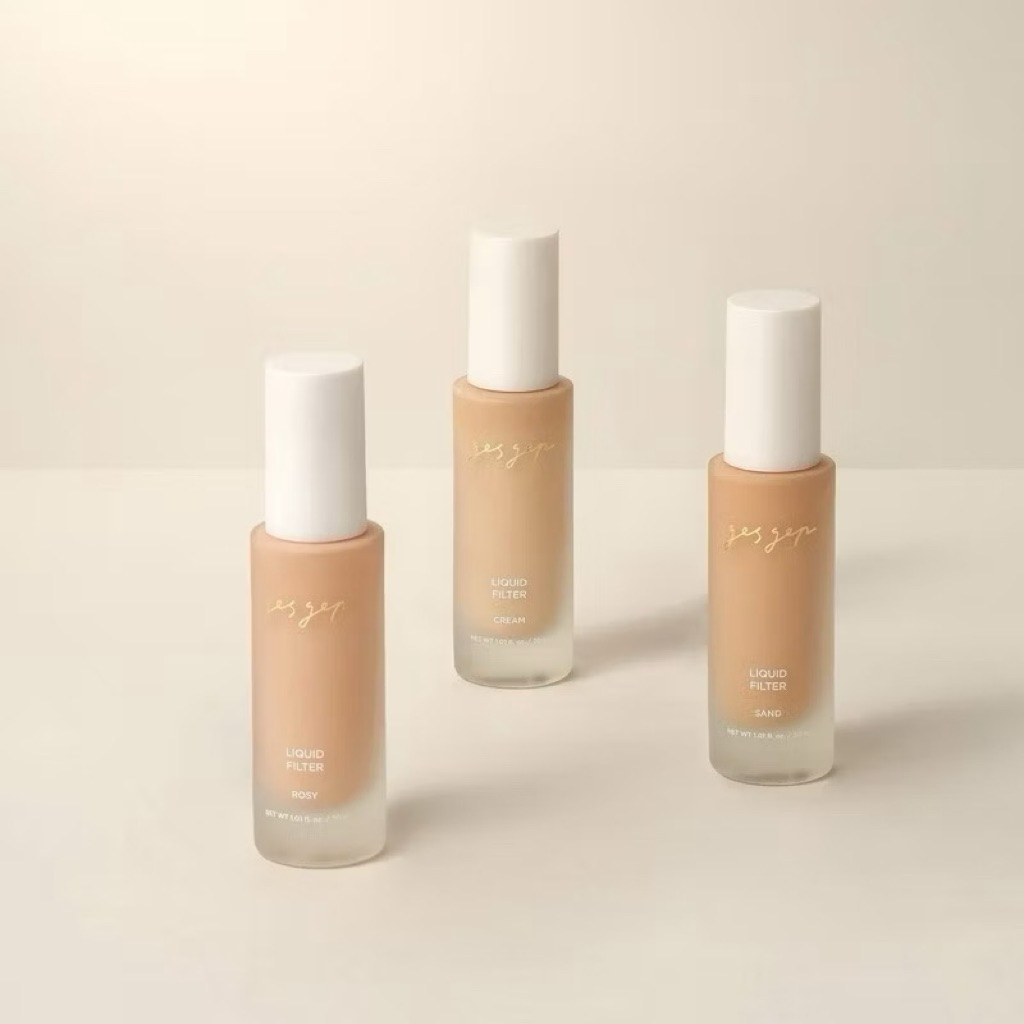 Kem nền Gesgep Liquid Filter Cream 30ml chống nắng, kiềm dầu, lớp nền mỏng nhẹ mịn mướt