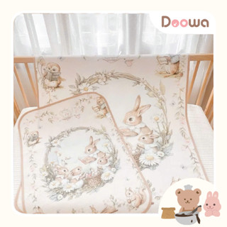 Tấm lót chống thấm Monona cho bé bảo vệ ga giường, đệm, họa tiết vườn cổ tích dễ thương